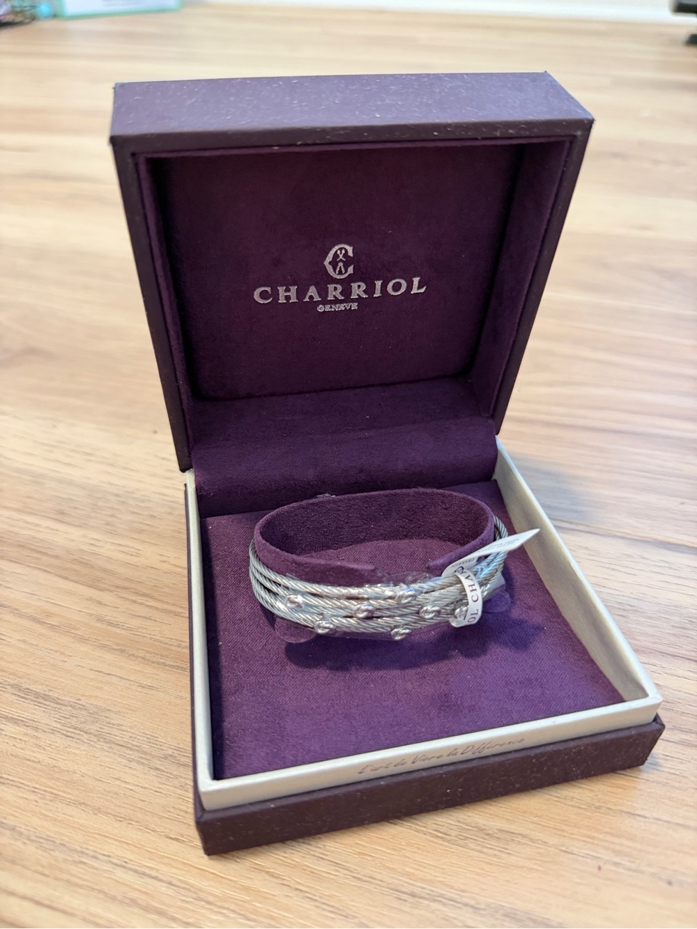 Charriol Silver Multi-Strand Cable Wrap Bracelet